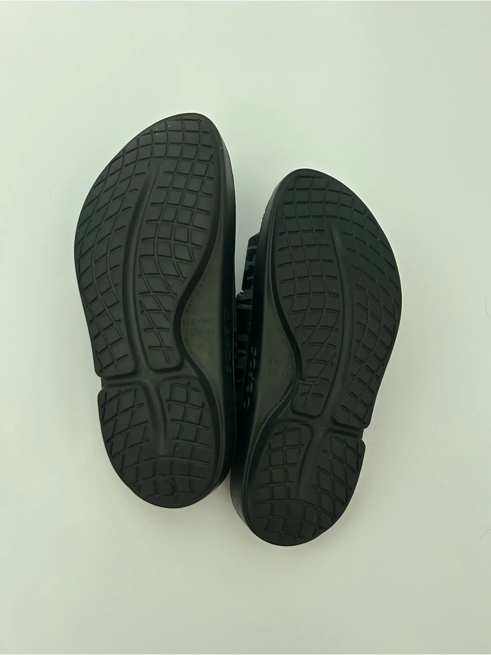OOFOS OOahh Sport Slide Sandals Shoes Black Camo Recovery Comfort M8 W10 $70